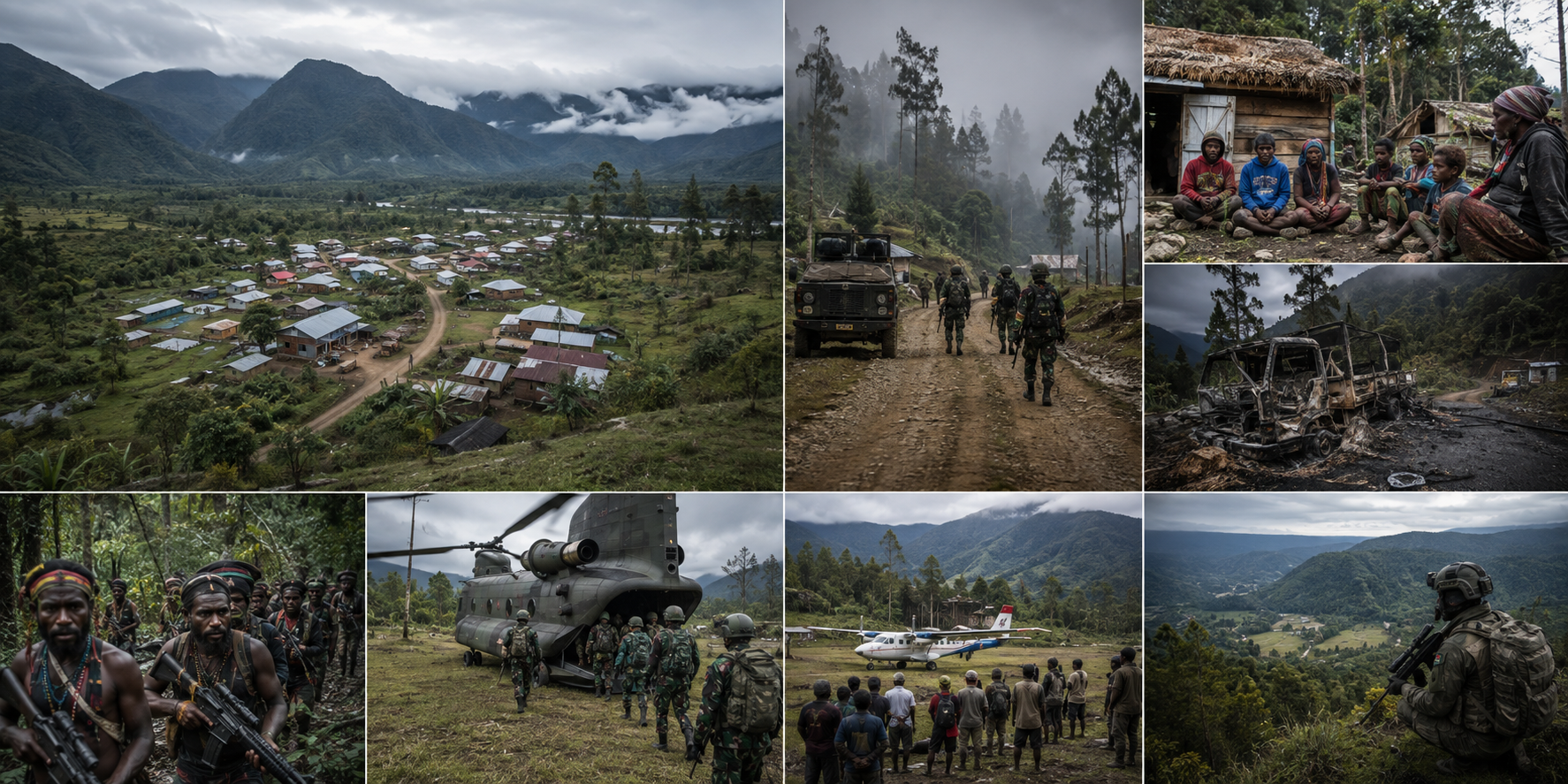 Sisi Gelap Kota Papua Nduga Konflik Senjata KKB dan TNI